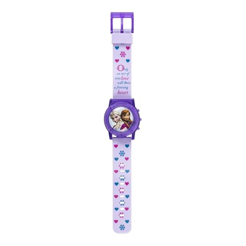 image for Accutime Disney Frozen Kids Musical Watch - Flashing Lights and 'Let I