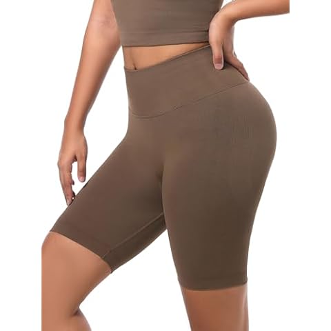 Atbuty Shapewear Leggings Tummy Control Butt Lifting Contour Nylon Knee Length Stretchy Tights Boy Shorts for Women Cover