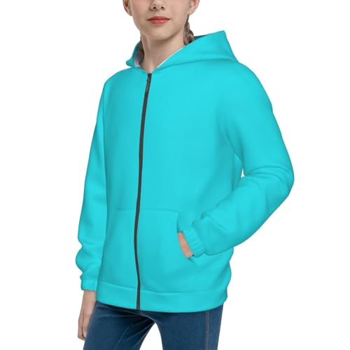 Aqua Kid Hoodies Boys Zip Up Sweatshirts Girls Pullover with Pocket