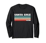 Santa Cruz CA Kalifornien Surfer 70er 80er Jahre - Retro Langarmshirt