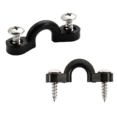 YOIASUGH Kayak pad Eye Kit for Canoe Boat Kayaking Accessories 20PCS Nylon Bungee Deck Loops Tie Down Pad Eye with 40 Screws - Image 3