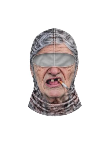 Old Man Ski Mask Balaclava Face Mask，3D Funny Realistic Halloween - image 1