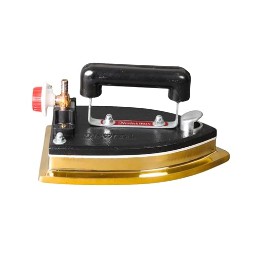 Image of LPG Gas Iron with Brass Base | Heavy Duty 6.5KG Industrial Gas Iron | High-Temperature Steam-Free Press Iron | Commercial Garment Iron for Tailoring & Factories
