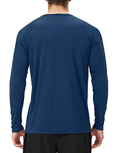NAVISKIN Men's Rash Guard Shirts UPF 50+ Sun Protection Long Sleeve Shirts Quick Dry Lightweight