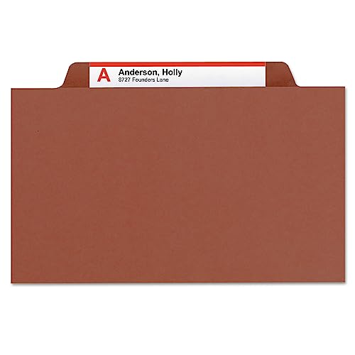 image for Smead Pressboard Classification File Folder with SafeSHIELD Fasteners,