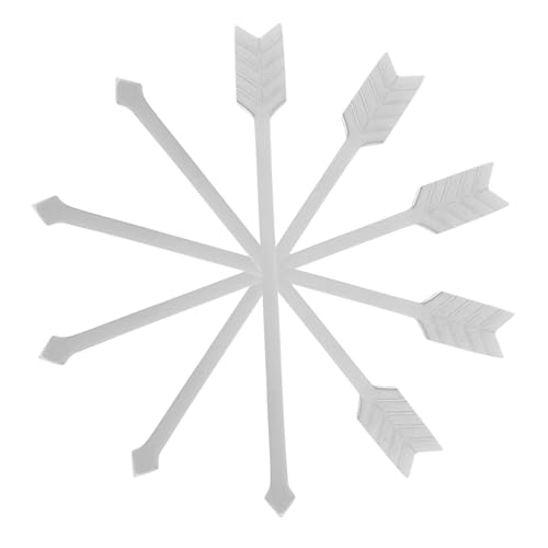 IWOWHERO 5 Piezas Paletinas de Café de Acero Inoxidable Grueso Diseño de Elegante Agitadores Reutilizables para Bebidas Calientes y Frías Utensilios para Cafetería y Cócteles Reutilizable