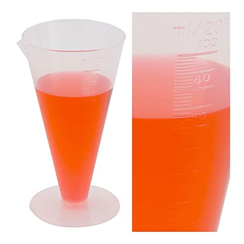 Image of Kartell 212215 Polypropylene Conical Graduated Cylinder, 250ml Capacity (Case of 6)