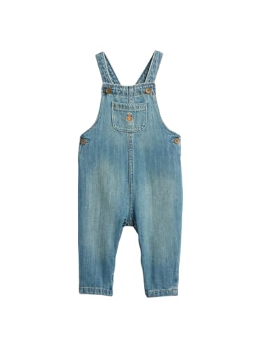 GAP Unisex-Baby My First Denim Overall, Medium Wash, 18-24M