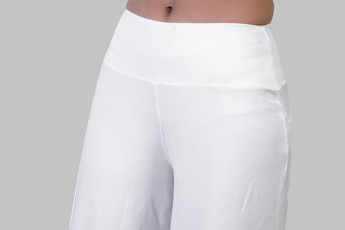 Image of Women's Viscose Calf-Length Palazzo Pants
