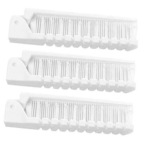 DECORNIJIA 携帯用静電気防止コーム 3個 折りたたみ式 ヘアブラシ 子供用 トラベル用 コンパクトデザイン 財布に収まる小型 コーム