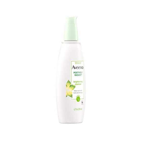 Aveeno-Positively-Radiant-Brightening-Facial-Cleanser-for-Sensitive-Skin-Non-Comedogenic-Oil-Free-Soap-Free-Hypoallergenic-67-fl-oz-Pack-of-3 Aveeno Positively Radiant Brightening Facial Cleanser for Sensitive Skin, Non-Comedogenic, Oil-Free, Soap-Free & Hypoallergenic, 6.7 Fl Oz, Pack of 3