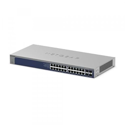 NETGEAR XS724TM Commutateur 2+/L3 Lite intelligent 24 x 1025 Gigabit Ethernet + 4 x 1 Gigabit / 10 Gigabit SFP+ de bureau Montable sur rack - vue 3