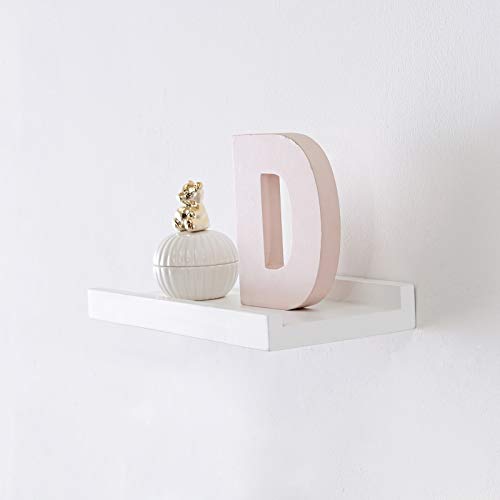 myoseya ウォールシェルフ 木製壁棚 壁付け棚 壁かけ棚 壁収納 壁につけ棚 おしゃれ 簡単組立 壁掛けシェルフ 壁に付けられる棚 レトロ インテリア DIY 収納家具 01_ホワイトｘオーク材 300*150*40mm