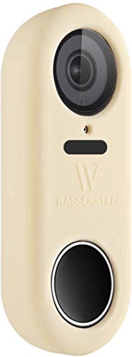 Wasserstein Protective Silicone Skin Compatible with Nest Hello Video Doorbell - Extra Layer of Protection for Your Nest Hello (Beige)