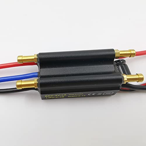 Contrôleur de vitesse ESC 30A sans brosse avec support 2-6S Lipo pour bateau RC - 6