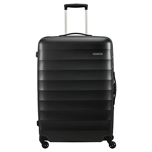 Image of American Tourister Trolley Bags for Travel | Barcelona 55 Cms, 69 Cms, 79 Cms Polycarbonate Hardsided Spinner Set of 3 Luggage Bags | Suitcase for Travel | Trolley Bags for Travelling, Gunmetal