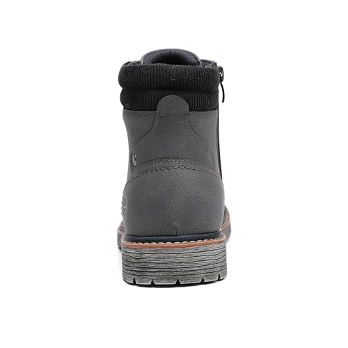 Image of DECARSDZ Men's Fashion Lace-up Casual Chukka Boots for Men Zipper Boot