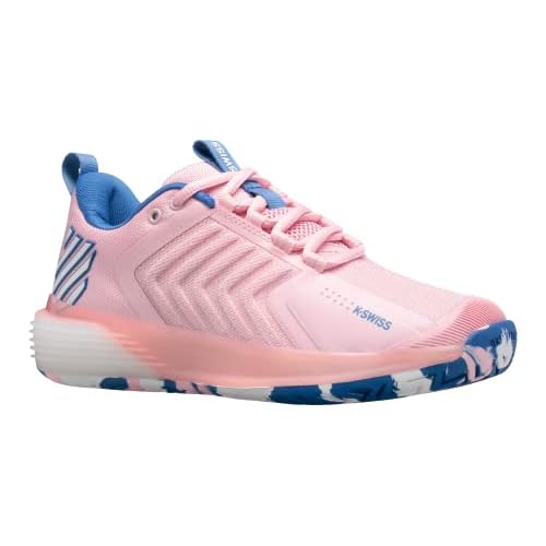 K-Swiss Women's Ultrashot 3 Tennis Shoe 6 Orchid Pink/White/Star Sapphire