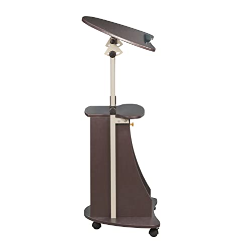 : Techni Mobili Sit-to-Stand Rolling Adjustable Storage Medical Laptop Computer Cart, Chocolate (B005) - image 8