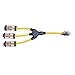 Voltec 04-00214 2ft 10/4 & 10/3 L14-30P Generator"W" Adapter w/E-Zee Lock & (3X) 5-20R Lighted Receptacles