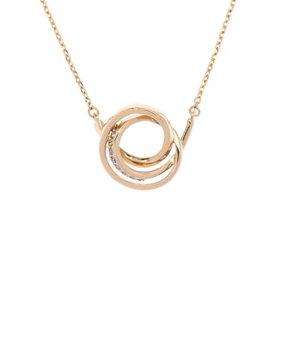 Karen Millen Crystal Ribbon Pendant Necklace for Women