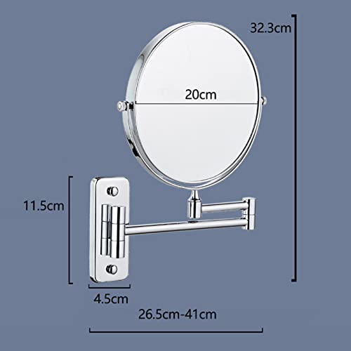 Espejo para maquillaje de pared redondo 8 pulgadas miniatura 4