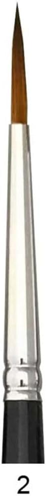 Trekell Protégé Plus Synthetic Kolinsky Artist Brushes - Short Handle for Watercolor, Oil, Acrylic Painting