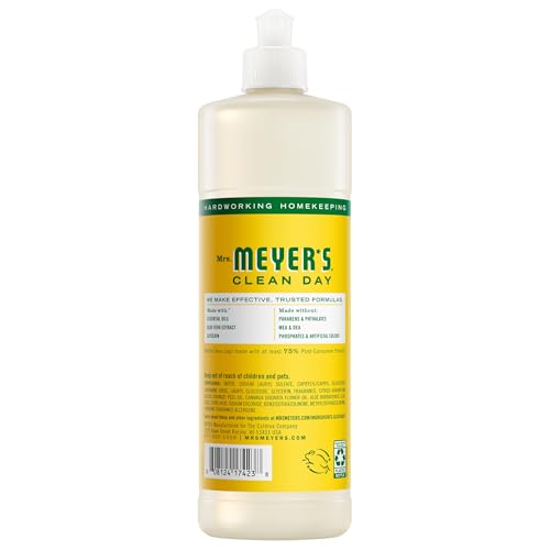 Image of MRS. MEYER'S CLEAN DAY Liquid Dish Soap, Honeysuckle Scent, 16 Fl Oz Bottle