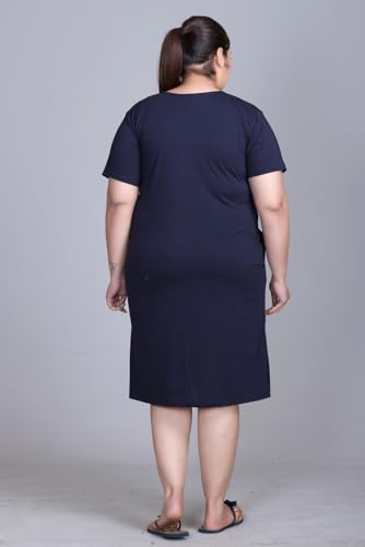 Image of In Love Women's Cotton Plus Size Nighty Chemise | Easy cotton chemise for nightwear and lounge comfort