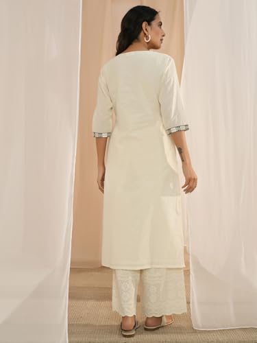 Image of Libas Womens Yoke Design Cotton Straight Kurta for Women Suit