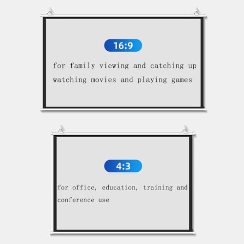 Pantalla para proyector 72 pulgadas portátil 16:9 miniatura 6