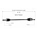 Brhaspatip 1PCS CV Axle Assembly - Rear Left CV Axle CV Joint for Kia Sportage 2009 for Kia Sportage 2010 for Kia Sportage 2011 for Kia Sportage 2012 for Kia Sportage 2013 for Kia Sportage 2014