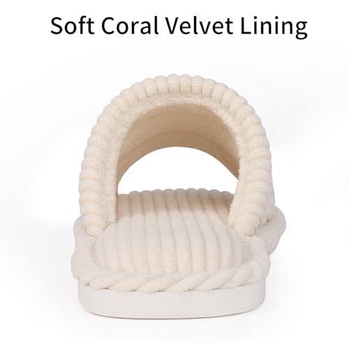 Image of shevalues Summer House Slippers for Women Men Breathable Waffle Indoor Slippers Slip-on Open Toe Home Shoes