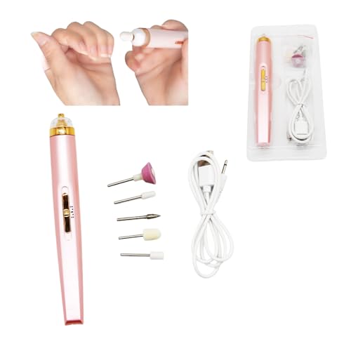 Glamics - Juego de manicura profesional de uñas, herramienta de manicura Glamics, juego de manicura eléctrica Glamics 5 en 1, máquina de manicura profesional eléctrica para moler, recortar, pulir