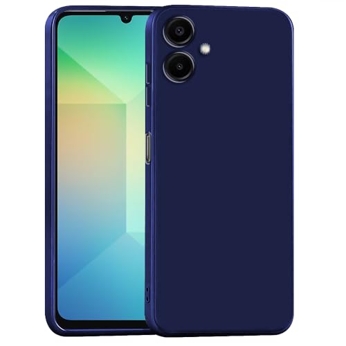 Image of Back Cover for Samsung Galaxy A06 4G / A06 5G | Full Camera Protection | Premium Liquid Silicon Case | Flexible Bumper Case for Samsung Galaxy A06 4G / A06 5G (Dark Blue)