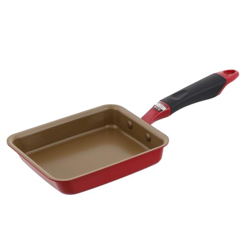 ベストコ 卵焼き器 13×18cm エッグパン IH ガス火 マットレッド ND-2776 プレミアム スピンコート