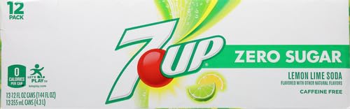 Image of Zero Sugar 7-Up Soda, 12 Oz (Pack of 24)