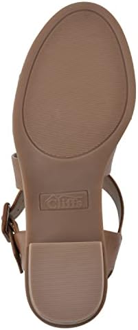 CLIFFS BY WHITE MOUNTAIN Women's Cordovan Block Heeled Sandal, Whiskey/Burnished/Smooth, 8 M | Image 6