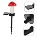 TEHAUX Solar Mushroom Light Decorative Solar Powered Garden Light for Outdoor Use Easy Installation for Lawn Patio and Walkway Energy Saving No Tools Required