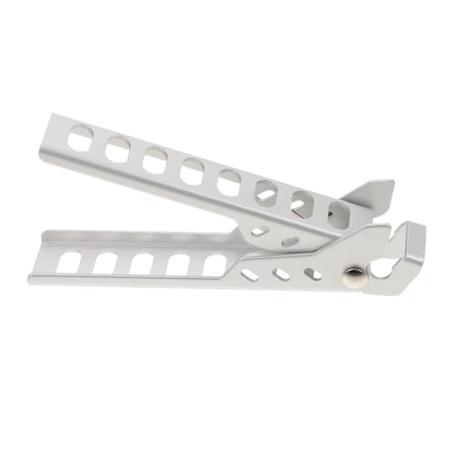 Alipis 1Pc Heat Resistant Cookware Clamp Pan Holder for Gripping Outdoor Bbq Accessories and Cooking Tool Silver