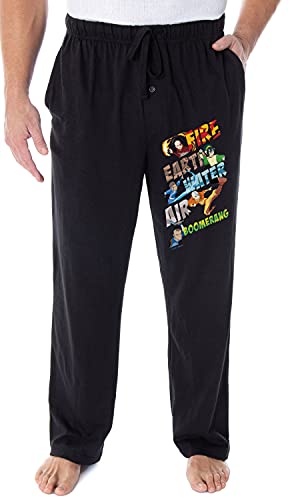 Avatar The Last Airbender Pajama Pants Men's Air Fire Earth Water Boomerang Sleep Lounge Bottoms