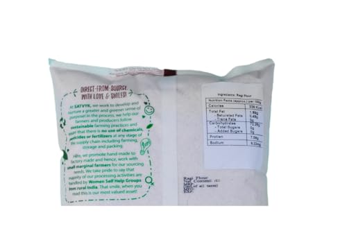 Image of S Siddhagiri's SATVYK THE HEALTH re STORE - Ragi Flour - (1kg) - Stoneground | Gluten-Free Finger Millet Flour | Super-Nutritious Nanchni Aata | Fresh Ragi Aata