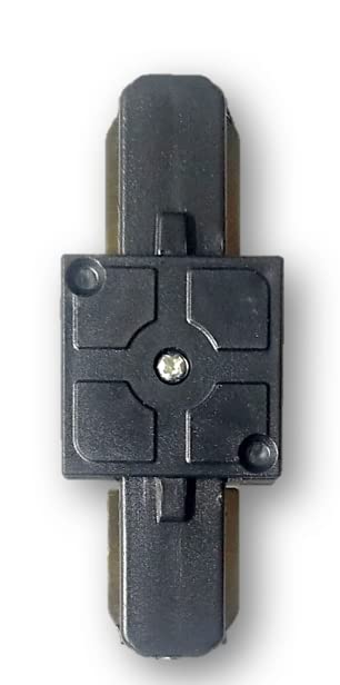 Track/Trackline/Trackway Connector/Jointer for LED Track Lights Corner Connector for 2-Wire Lighting Track Rail (Black Body, Straight Connector)-image-37