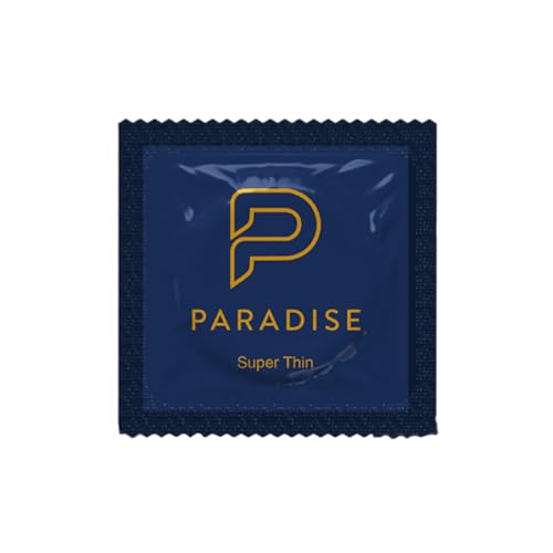 Paradise Condoms — 100 Count — Lubricated Latex Condom — Thinner and Stronger (Pack of 100)