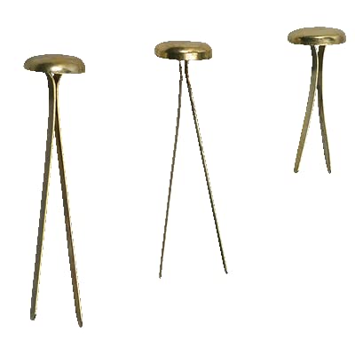 Boite 100 Attaches Parisiennes Acier Laitonne 30Mm
