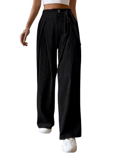 Leriya Fashion Trousers for Woman | Womens High Rise High Waist F...