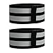 Cloudool 2pack Elastics Reflective Ankle Band Leg Band Portables Bicycles Leg Straps for Night Cycling