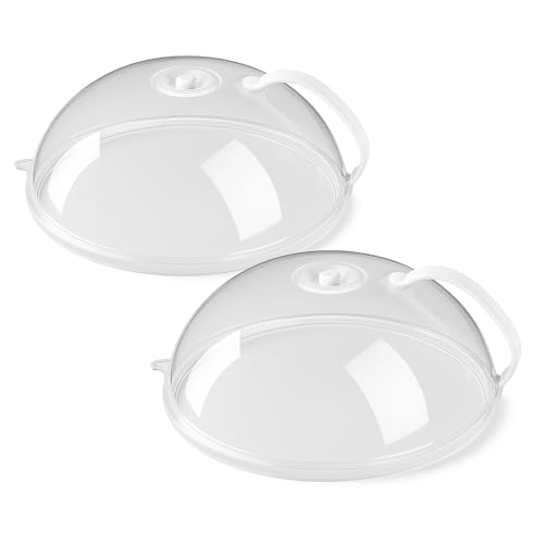 Kit 2 Tampa Microondas Anti-Respingo Tampa Anti- Respingo Com Alça e Transparente Anti Sujeira Com Válvula Livre de BPA 31O8B2sguuL. SL500