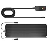 XHHEZQ Graphene Snow Melting Mats for Stairs,Non-Slip Rubber Heated Walkway Mat,Fast Ice Melt 3 in/h,Safe & Energy Saving with Extended 20 inches Cord,10"x30" with Plug