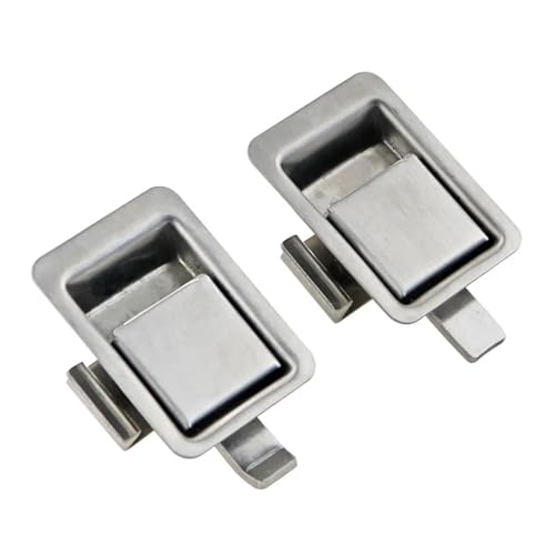 Serrure plate acier inoxydable anti-vibration pour porte armoire industrielle - 7